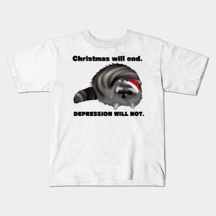 Christmas Trash Panda Kids T-Shirt
